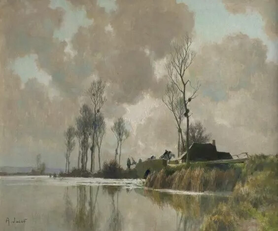 艺术家Jacob Alexandre 的油画
画面透露出一种迷人的朦胧美
感受一下晨雾和树木的呼吸
