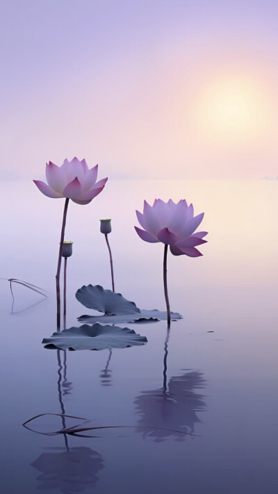 月影清凉，荷香微醺醉荷塘