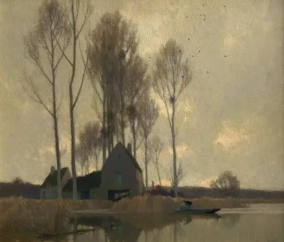 艺术家Jacob Alexandre 的油画
画面透露出一种迷人的朦胧美
感受一下晨雾和树木的呼吸
