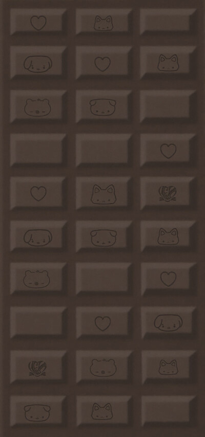 可爱的情人巧克力