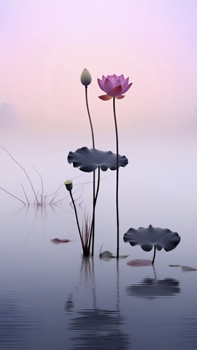 月影清凉，荷香微醺醉荷塘