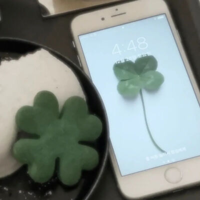 四叶草背景图 绿色系背景图