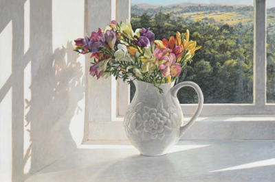 科林·弗雷泽（1956年生于英国格拉斯哥）是一位卓越的蛋彩堪培拉（egg tempera）画家，以细腻的光影效果与情绪氛围而闻名，现长期定居瑞典伦德，并活跃于欧美多个艺术市场。