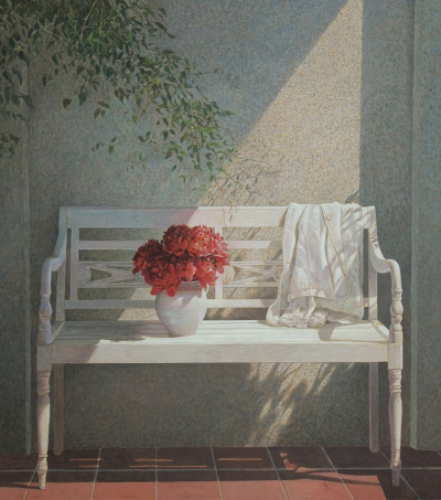 科林·弗雷泽（1956年生于英国格拉斯哥）是一位卓越的蛋彩堪培拉（egg tempera）画家，以细腻的光影效果与情绪氛围而闻名，现长期定居瑞典伦德，并活跃于欧美多个艺术市场。