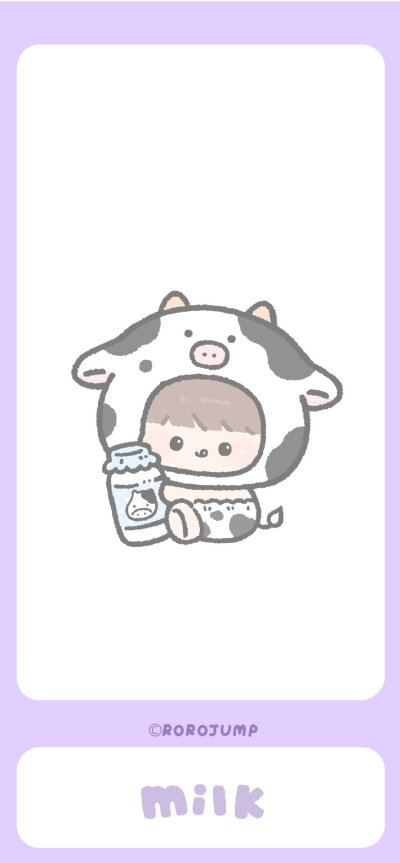 小动物牛奶壁纸