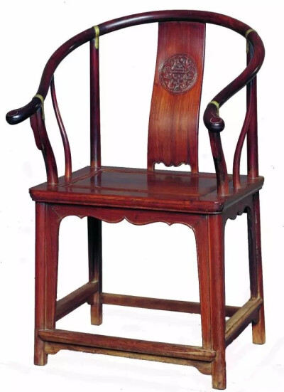 清中期  红木双龙捧寿纹圈椅
观复博物馆藏
