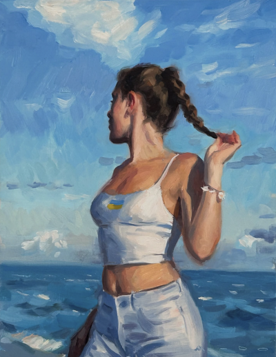 奥尔多·鲍尔丁（b. 1960）是现居法国南部的英国当代具象画家，以其兼具电影感与情绪张力的叙事肖像作品而闻名。鲍尔丁的作品以“开放式情境”著称：画面常描绘日常生活中的瞬间——如咖啡馆一隅、喷泉旁的等待者、…