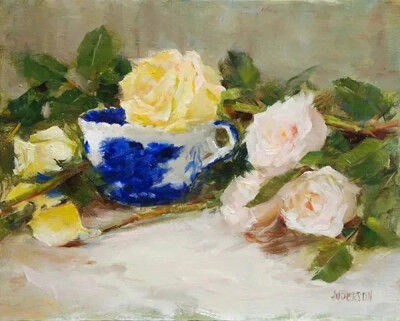 凯西·安德森（Kathy Anderson）美国女画家。她以对花卉和花园的独特诠释以及优美的风景而闻名，主要从事生活中的油画作品创作。