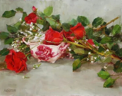 凯西·安德森（Kathy Anderson）美国女画家。她以对花卉和花园的独特诠释以及优美的风景而闻名，主要从事生活中的油画作品创作。