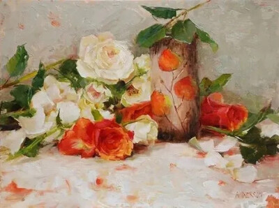 凯西·安德森（Kathy Anderson）美国女画家。她以对花卉和花园的独特诠释以及优美的风景而闻名，主要从事生活中的油画作品创作。