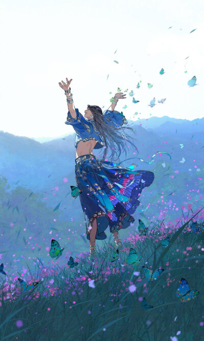 插画精选｜画师：伊吹鸡腿子