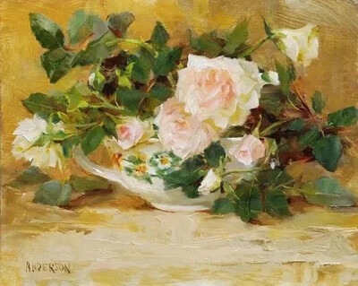 凯西·安德森（Kathy Anderson）美国女画家。她以对花卉和花园的独特诠释以及优美的风景而闻名，主要从事生活中的油画作品创作。