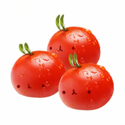 可爱萌物食物白底头像