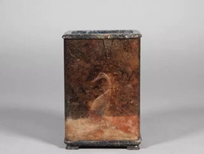 清早期 寿山石雕仙鹤纹笔筒
观复博物馆藏
