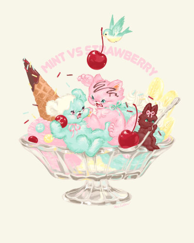 画师：Ms LUTRA 插画收藏 昭和风