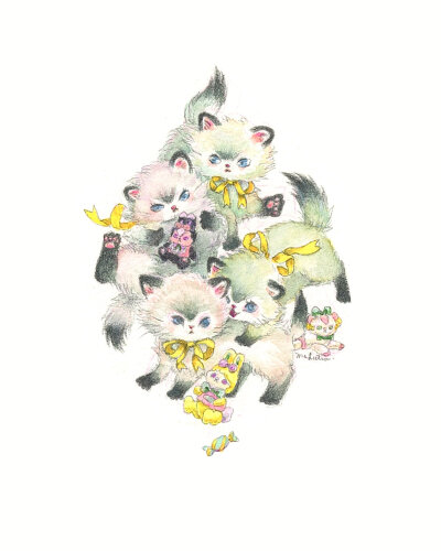 画师：Ms LUTRA 插画收藏 昭和风