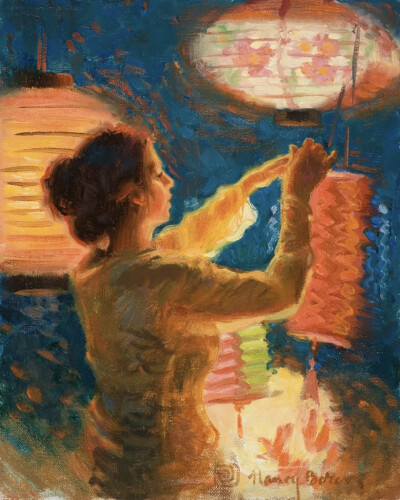 南希·博伦 (Nancy Boren) ，美国女画家。美国印象派协会会员，美国油画家签名会员（2016 年铜奖），美国女性艺术家大师签名会员（2015 年、2014 年金奖），美国肖像协会会员。