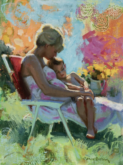 南希·博伦 (Nancy Boren) ，美国女画家。美国印象派协会会员，美国油画家签名会员（2016 年铜奖），美国女性艺术家大师签名会员（2015 年、2014 年金奖），美国肖像协会会员。