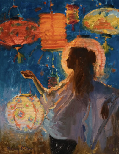 南希·博伦 (Nancy Boren) ，美国女画家。美国印象派协会会员，美国油画家签名会员（2016 年铜奖），美国女性艺术家大师签名会员（2015 年、2014 年金奖），美国肖像协会会员。