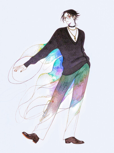 马年大吉|愿新年胜旧年#立绘#服设#角色设计#充能计划画画 #私服