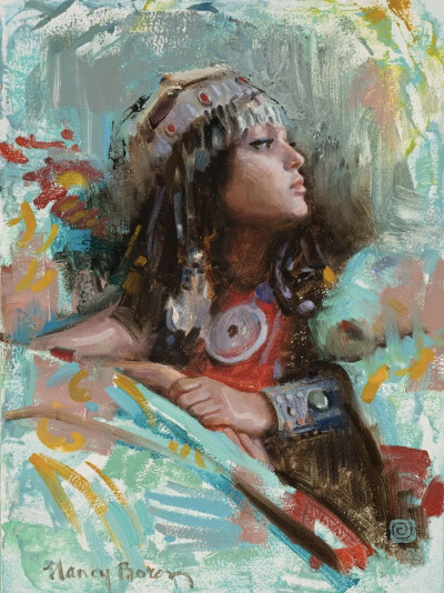 南希·博伦 (Nancy Boren) ，美国女画家。美国印象派协会会员，美国油画家签名会员（2016 年铜奖），美国女性艺术家大师签名会员（2015 年、2014 年金奖），美国肖像协会会员。