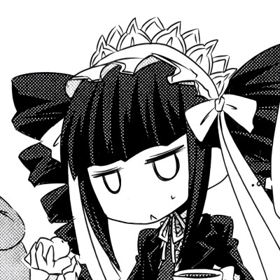 黑白漫画/女生头像