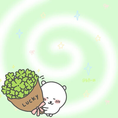 绿色四叶草便签素材