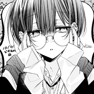 黑白漫画/女生头像