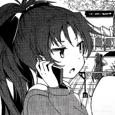 黑白漫画/女生头像