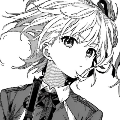 黑白漫画/女生头像