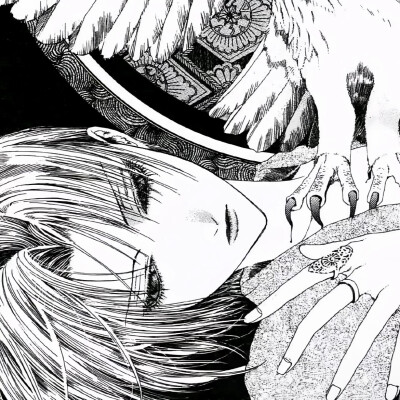 黑白漫画/女生头像