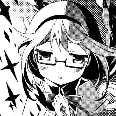 黑白漫画/女生头像