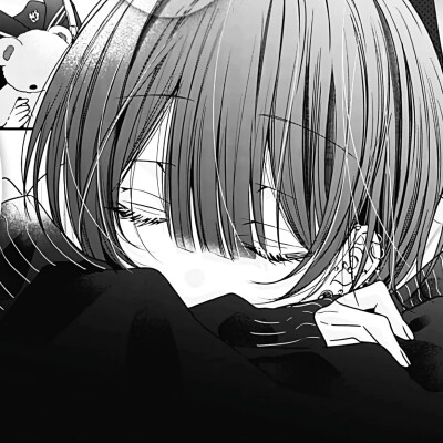 黑白漫画/女生头像