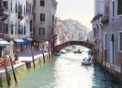 这位把水彩玩得如此高深莫测的艺术家
就是来自法国巴黎的水彩画家
Thierry Duval
他现在虽已经70岁了
依旧致力于超写实水彩创作中乐此不疲
几乎每个星期，都能在INS上看到他更新作品
