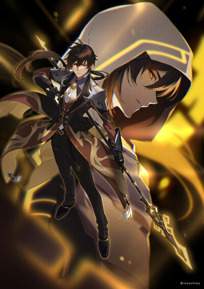 原神 钟离
图二为作者