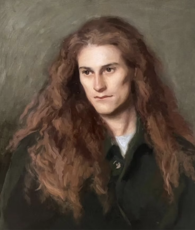 加布里埃尔·J·刘易斯（英国伦敦）是一位将传统精细写实与现代视觉语言完美融合的年轻画家。他不仅技艺扎实，还勇于在古典题材中注入个人表达与当代张力，他以精细肖像与历史题材重构见长。加布里埃尔擅长古典写实的…