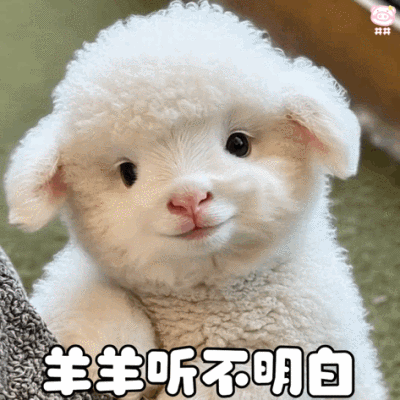 可爱小羊表情包动图
