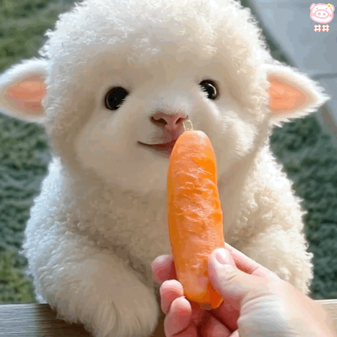 可爱小羊表情包动图