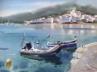 Galina Gomzina一直对水着迷：“水是真正的创造者。有时，它只停留一小段时间的画面，然后就消失了，随后出现了新的画面……而对于艺术家来说，将这些瞬间捕捉并描绘在画纸上是一件令人非常着迷的工作。