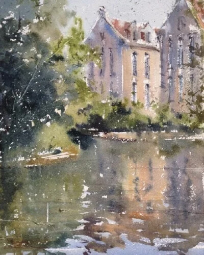 Galina Gomzina一直对水着迷：“水是真正的创造者。有时，它只停留一小段时间的画面，然后就消失了，随后出现了新的画面……而对于艺术家来说，将这些瞬间捕捉并描绘在画纸上是一件令人非常着迷的工作。