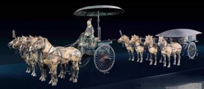 秦代  铜车马 
秦始皇兵马俑博物馆藏
