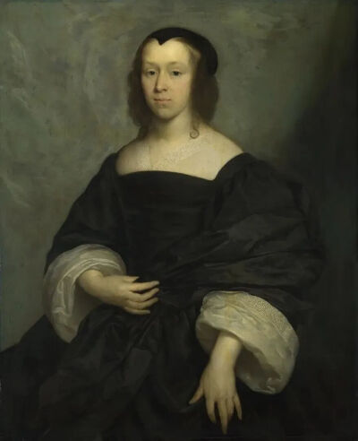 科尼利厄斯·约翰逊，《女子肖像》，1655