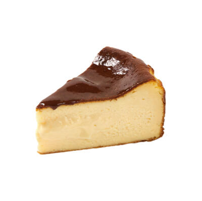 甜品巴斯克蛋糕白底头像