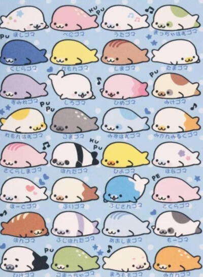 都芝麻海豹图鉴