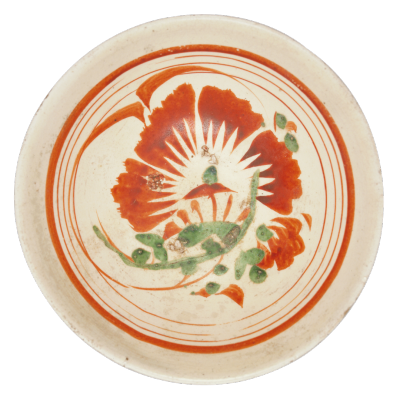 宋 红绿彩牡丹纹碗