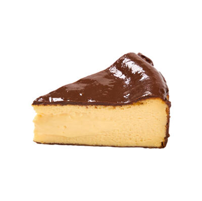 甜品巴斯克蛋糕白底头像