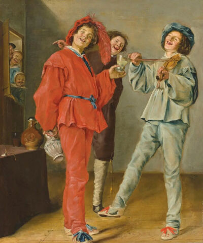 朱迪思‧莱斯特
（Judith Leyster）
《快乐的伙伴》
（Merry Company）
约1629年，油画，74.5cm×63.2cm
私人收藏
