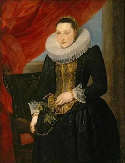 东尼·凡·戴克，《一位女士的肖像》，1618-21