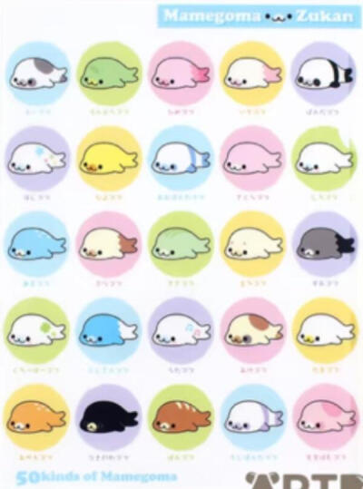 都芝麻海豹图鉴