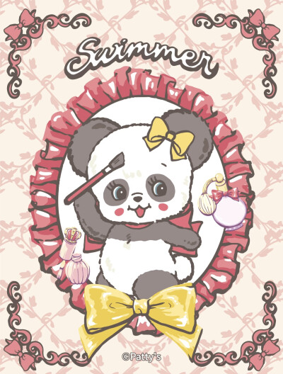 Swimmer 复古形象小可爱们 ！背景 头像 壁纸 